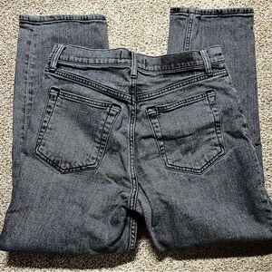 Abercrombie & Fitch the ankle straight ultra high rise jeans gray size 28 / 6S